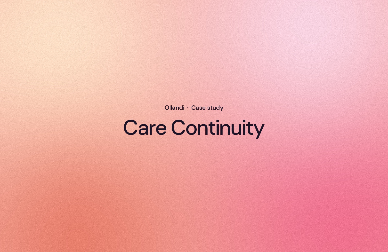 Hospital Network Ties Infrastructure Health to Care Continuity With Ollandi