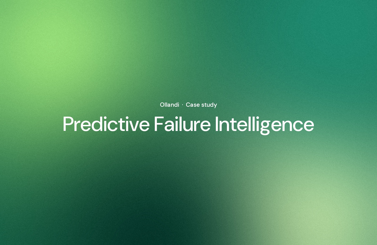 Nigerian Bank Moves ATM Operations to Predictive Failure Intelligence With Ollandi